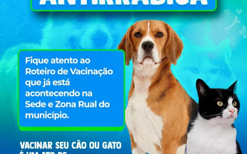 Prefeitura de Filadélfia promove Campanha de Vacinação Antirrábica na sede e zona rural
