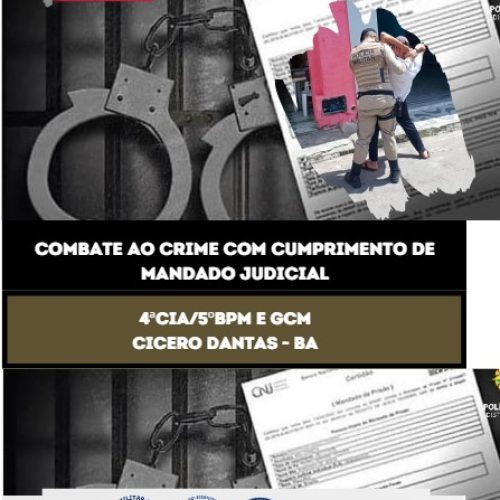 Euclides da Cunha:Cumprimento de Mandado de Prisão