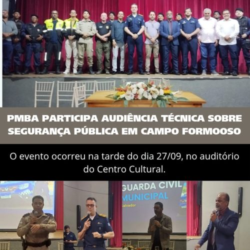 Campo Formoso: Polícia discute segurança pública