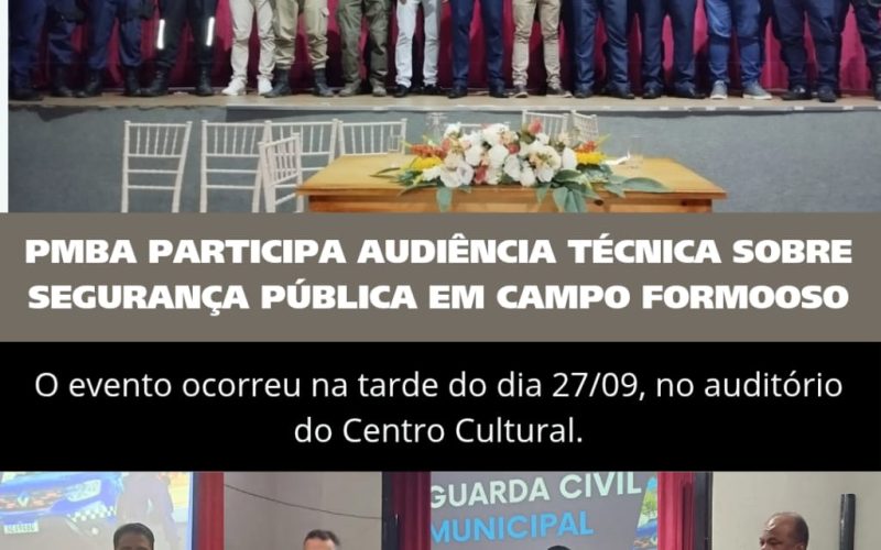 Campo Formoso: Polícia discute segurança pública