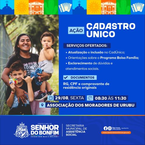 Prefeitura de Senhor do Bonfim realiza Bonfim Social Itinerante na Fazenda Urubu