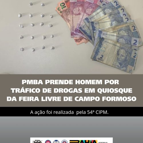 Campo Formoso:Ocorrência Tráfico de drogas