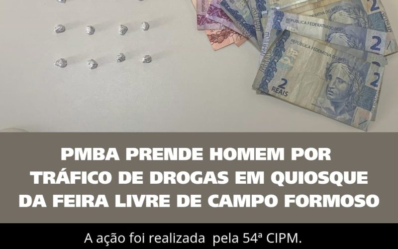 Campo Formoso:Ocorrência Tráfico de drogas