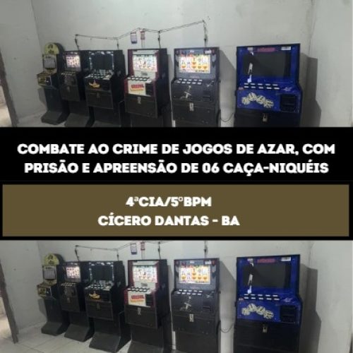 Polícia combate contravenção penal / Caça níquel