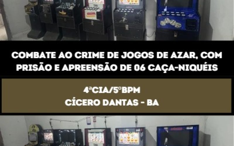 Polícia combate contravenção penal / Caça níquel