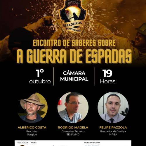 Especialistas nacionais participam do Encontro de Saberes sobre a Guerra de Espadas em Bonfim