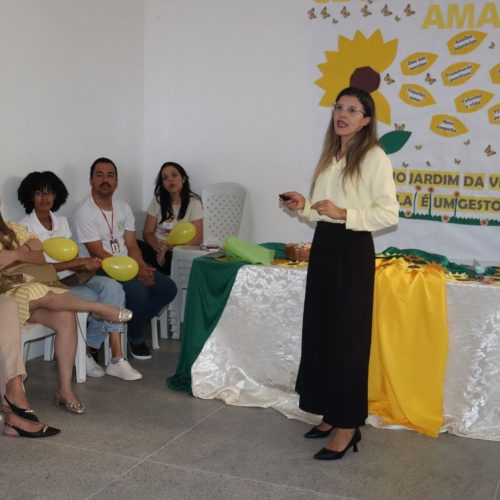 Prefeitura de Senhor do Bonfim promove ação do Setembro Amarelo para servidores da USF Santos Dumont