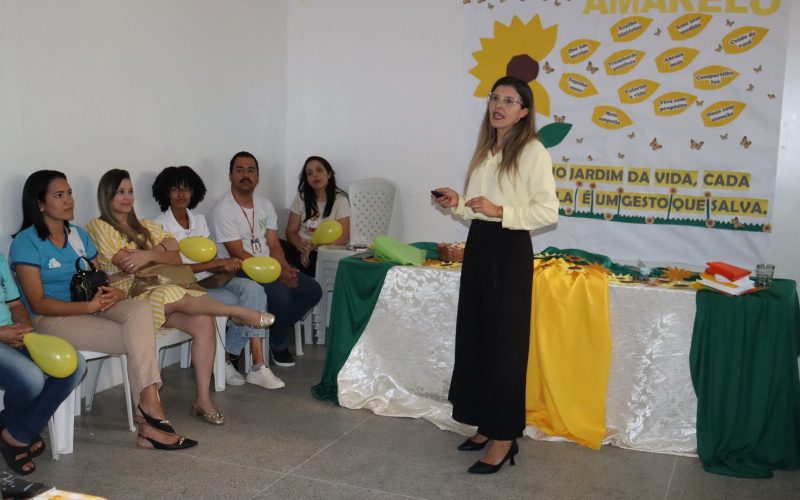 Prefeitura de Senhor do Bonfim promove ação do Setembro Amarelo para servidores da USF Santos Dumont