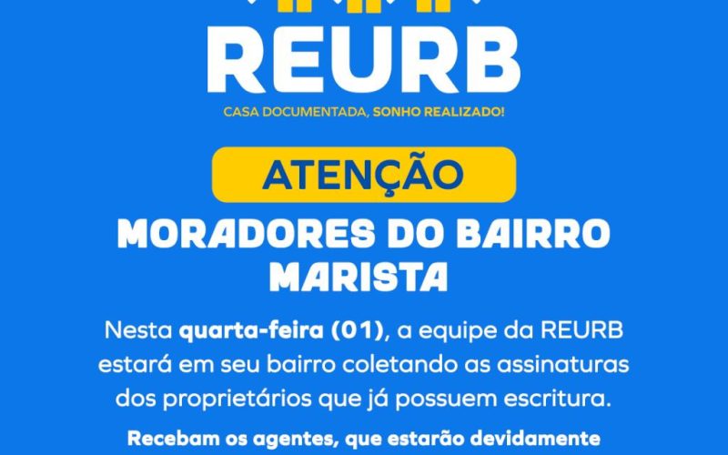 Prefeitura de Senhor do Bonfim realiza coleta de assinaturas da REURB no bairro Marista nesta quarta (1º)