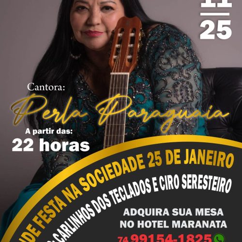 Perla Paraguaya fará  Show em Senhor do Bonfim