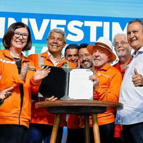 Governo do Estado e Petrobras assinam acordo para implantar canteiro de obras da Ponte Salvador-Itaparica no Estaleiro São Roque