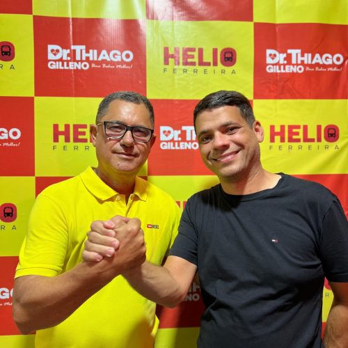 Vereador Hélio Ferreira, ex-candidato a deputado estadual, declara apoio à pré-candidatura de Dr. Thiago Gilleno