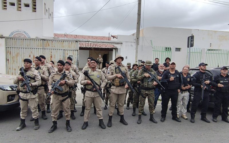 Operação conjunta da Polícia Civil e Militar em Jaguarari