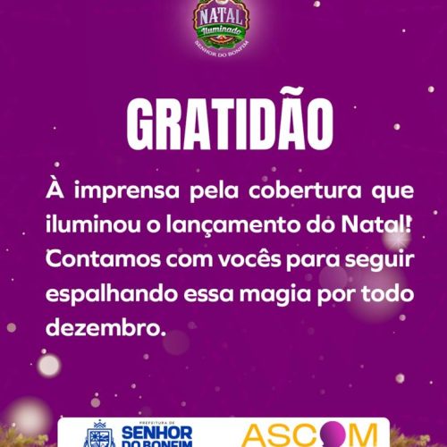 Prefeitura emite nota de agradecimento à imprensa!