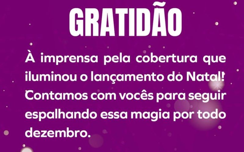 Prefeitura emite nota de agradecimento à imprensa!