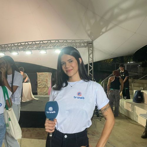 Nara Gabriella paixão pelo jornalismo