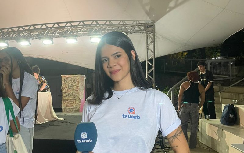 Nara Gabriella paixão pelo jornalismo