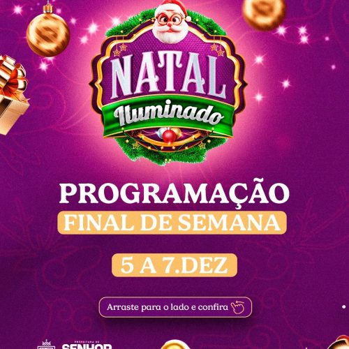 Natal Iluminado de Senhor do Bonfim segue com programação especial neste fim de semana