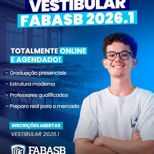 Vestibular da FABASB está com inscrições abertas