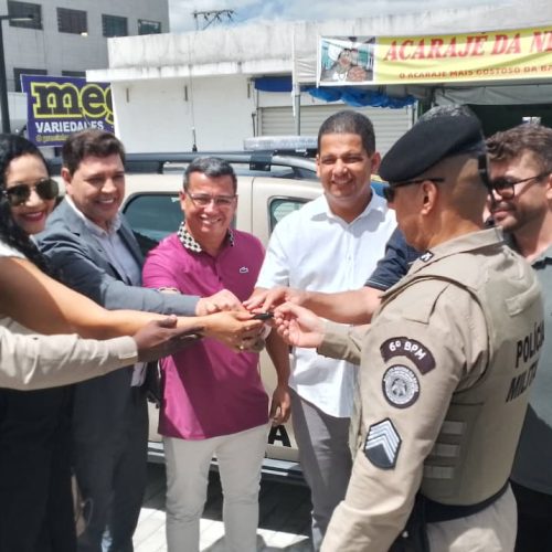 6º BPM lança Operação Comércio em Segurança e recebe nova viatura destinada pelo deputado Bobô em Senhor do Bonfim