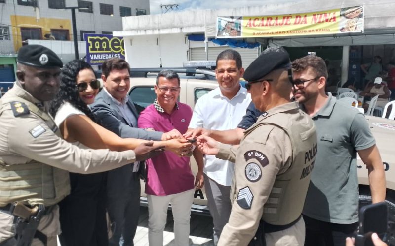 6º BPM lança Operação Comércio em Segurança e recebe nova viatura destinada pelo deputado Bobô em Senhor do Bonfim