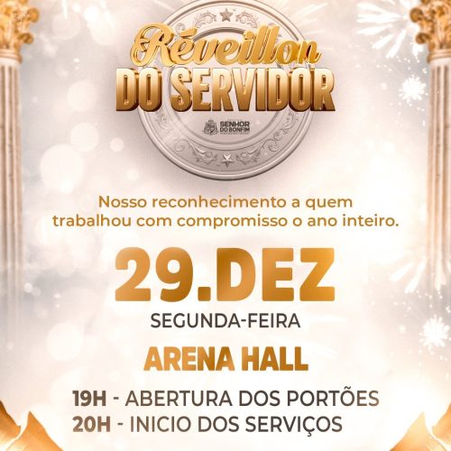 Prefeitura de Senhor do Bonfim realiza mais uma edição do Réveillon do Servidor na próxima segunda (29)