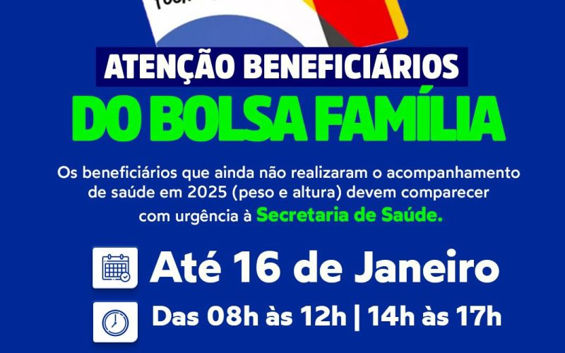Prefeitura de Filadélfia convoca beneficiários do Bolsa Família para atualização obrigatória