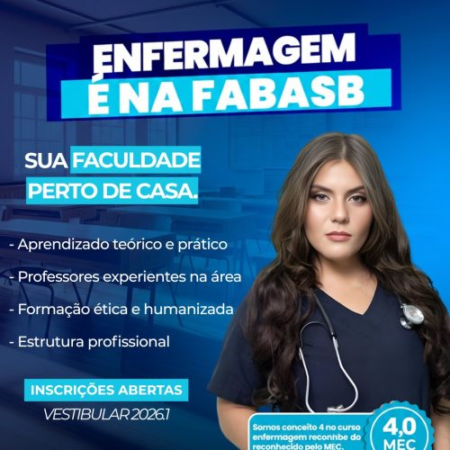 Enfermagem na FABASB: Formação 100% Presencial para Transformar a Saúde do Piemonte Norte do Itapicuru