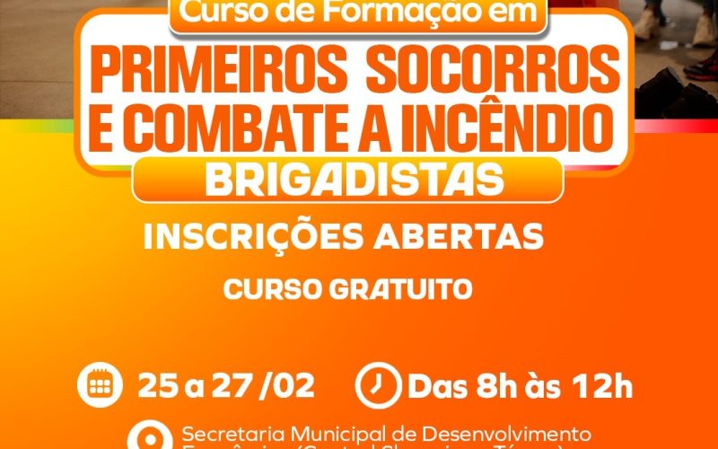 Prefeitura de Senhor do Bonfim abre inscrições para Curso de Formação de Brigadistas