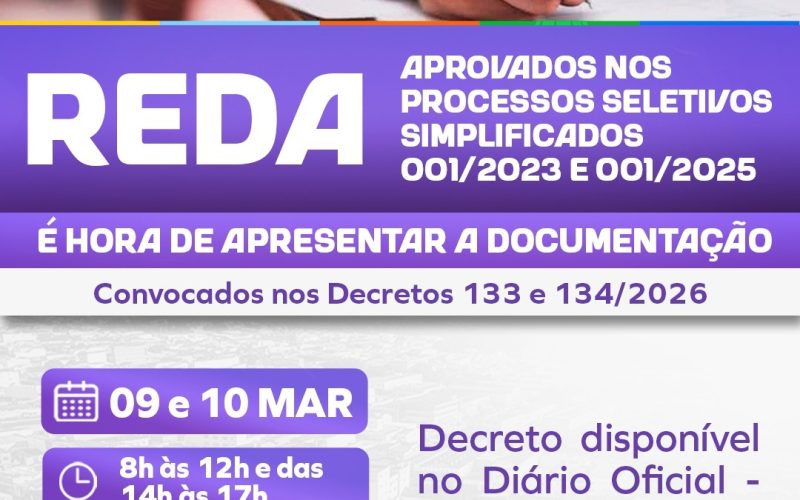 Prefeitura de Senhor do Bonfim publica novas convocações de aprovados em processos seletivos de 2023 e 2025