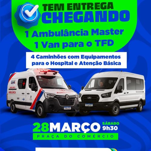 Prefeitura de Filadélfia realiza grande entrega de veículos e equipamentos para fortalecer a saúde do município