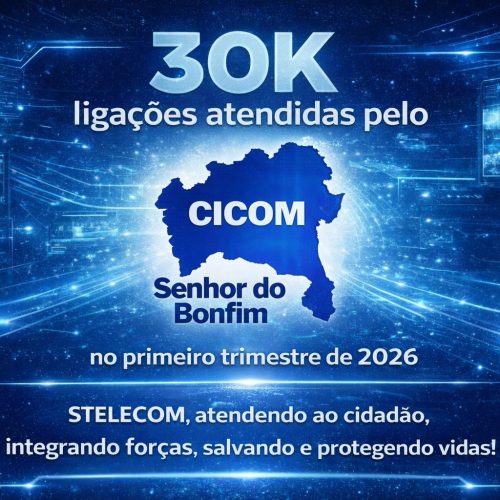 CICOM Senhor do Bonfim registra 30 mil ligações atendidas no primeiro trimestre de 2026