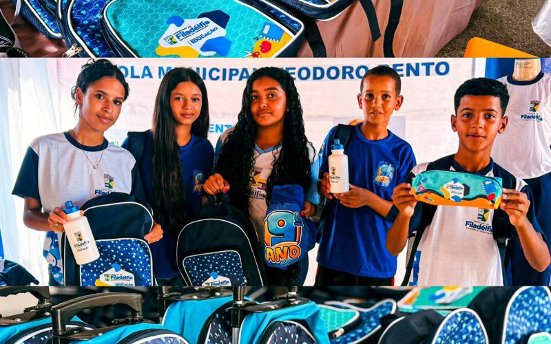 Prefeitura de Filadélfia realiza entrega de kits escolares para alunos da rede municipal de ensino 2026