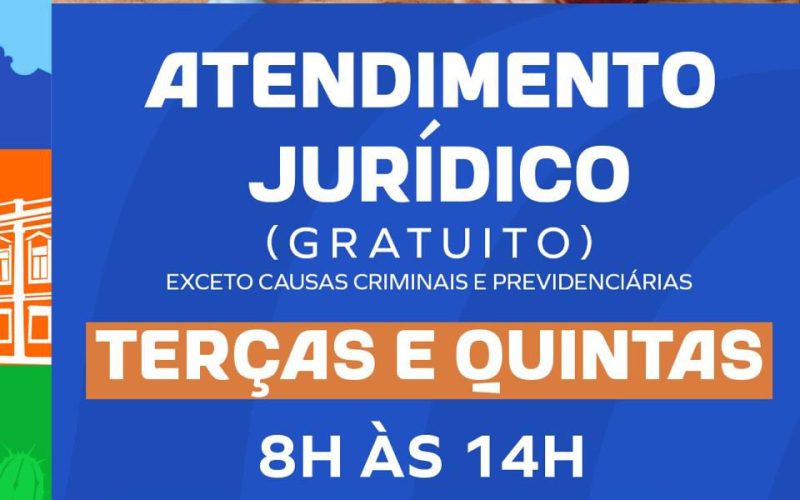 Prefeitura de Senhor do Bonfim oferta atendimento jurídico gratuito
