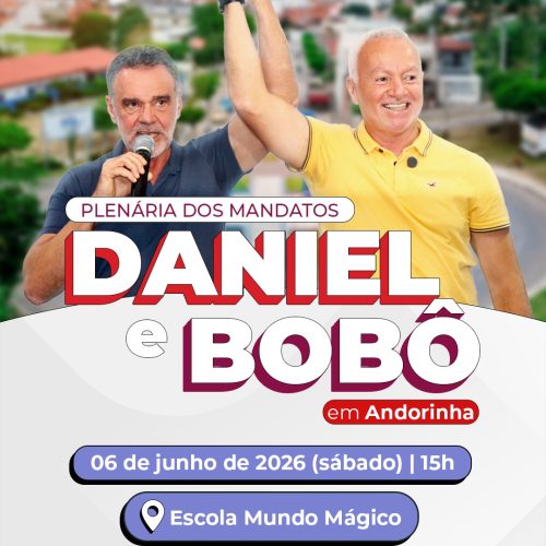 Bobô se fará presente em Andorinha no grande evento