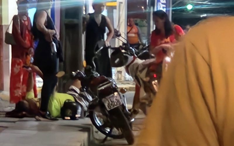 Fiação irregular em poste provoca acidente com motociclista em Senhor do Bonfim