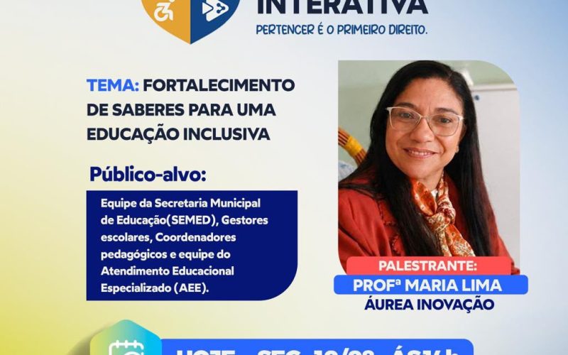 Prefeitura de Filadélfia realiza abertura das Formativas do Projeto Inclusão Interativa nesta segunda-feira