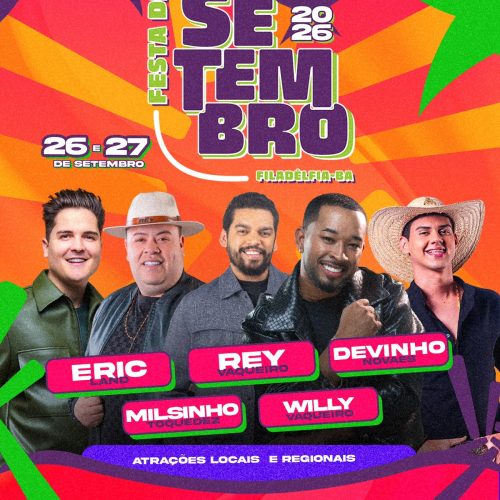 Festa de Setembro 2026 acontece no próximo fim de semana em Filadélfia com grandes atrações musicais