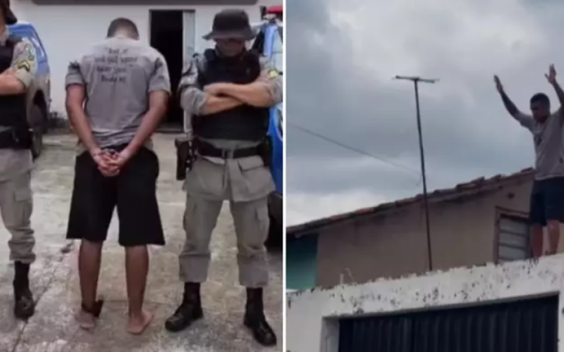 GO: homem é preso uma hora depois de estuprar mulher; ele tentou fugir pelos telhados