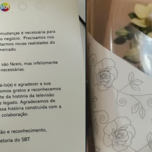 Colaboradores demitidos do SBT recebem flores e mensagens de diretoria da emissora