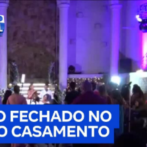 Casal gasta R$ 12 mil em festa de casamento e encontra salão fechado no dia da cerimônia