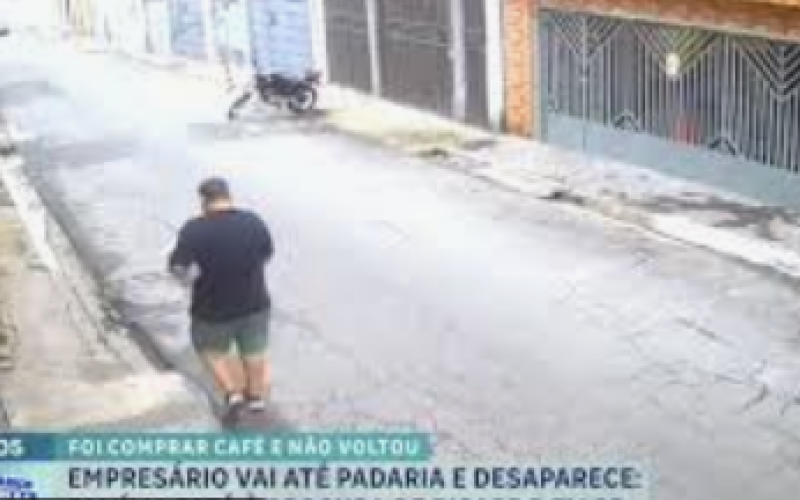 Empresário sai de casa para ir à padaria e desaparece em SP