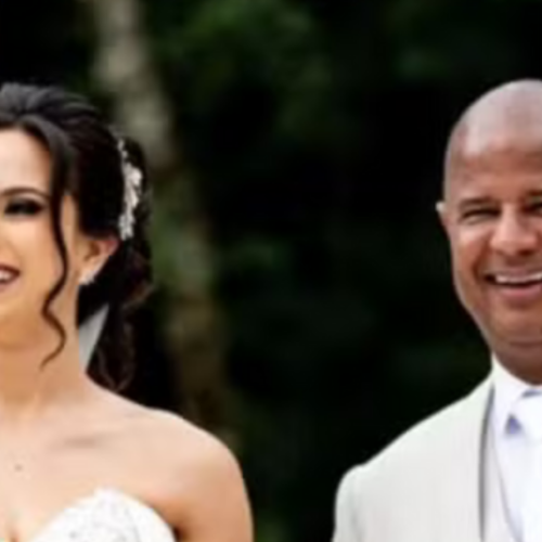 Um ano após ser mantido em cativeiro, Marcelinho Carioca se casa com modelo