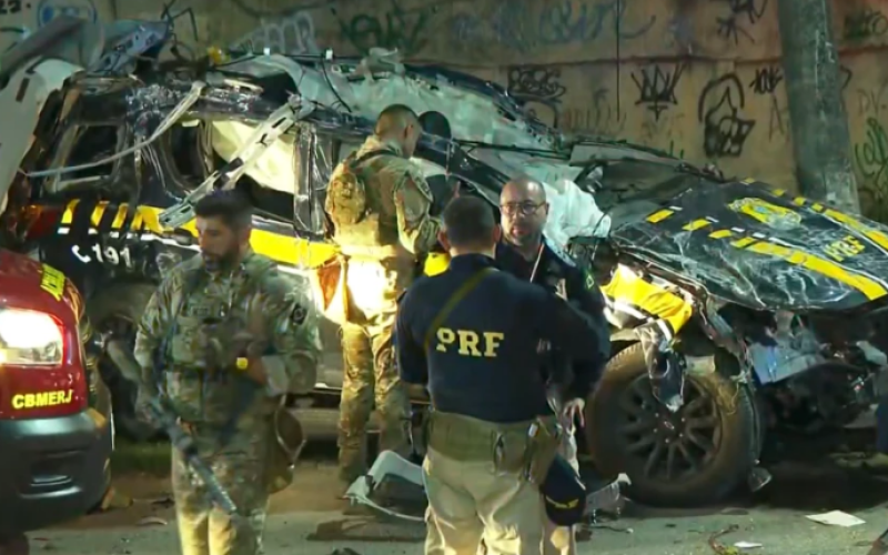 Três policiais rodoviários morrem após acidente em perseguição