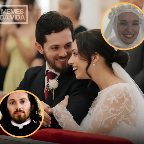 Ex-freira e aspirante a padre se casam