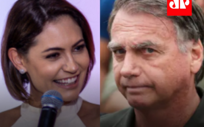 Michelle preferida para receber apoio de Bolsonaro diz data folha