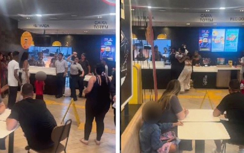 Funcionários e clientes do Mc Donald’s trocaram socos