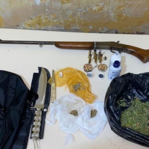 Apreensão de Armas e drogas em Quijingue