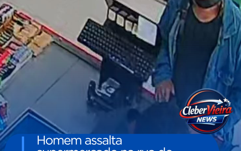 Supermercado é assaltado por homem armado no bairro da Gamboa, em Senhor do Bonfim