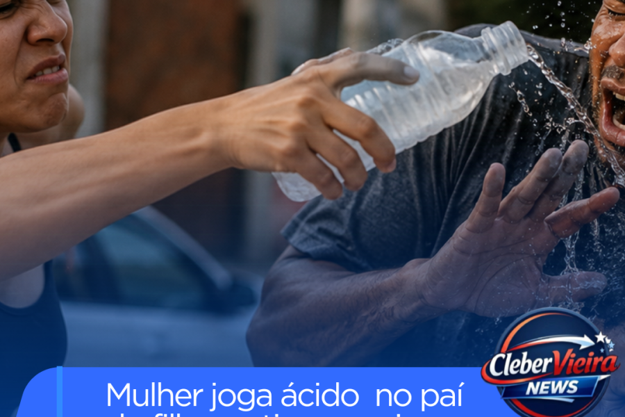 Mãe joga líquido corrosivo contra pai e filho durante primeiro encontro após batalha judicial